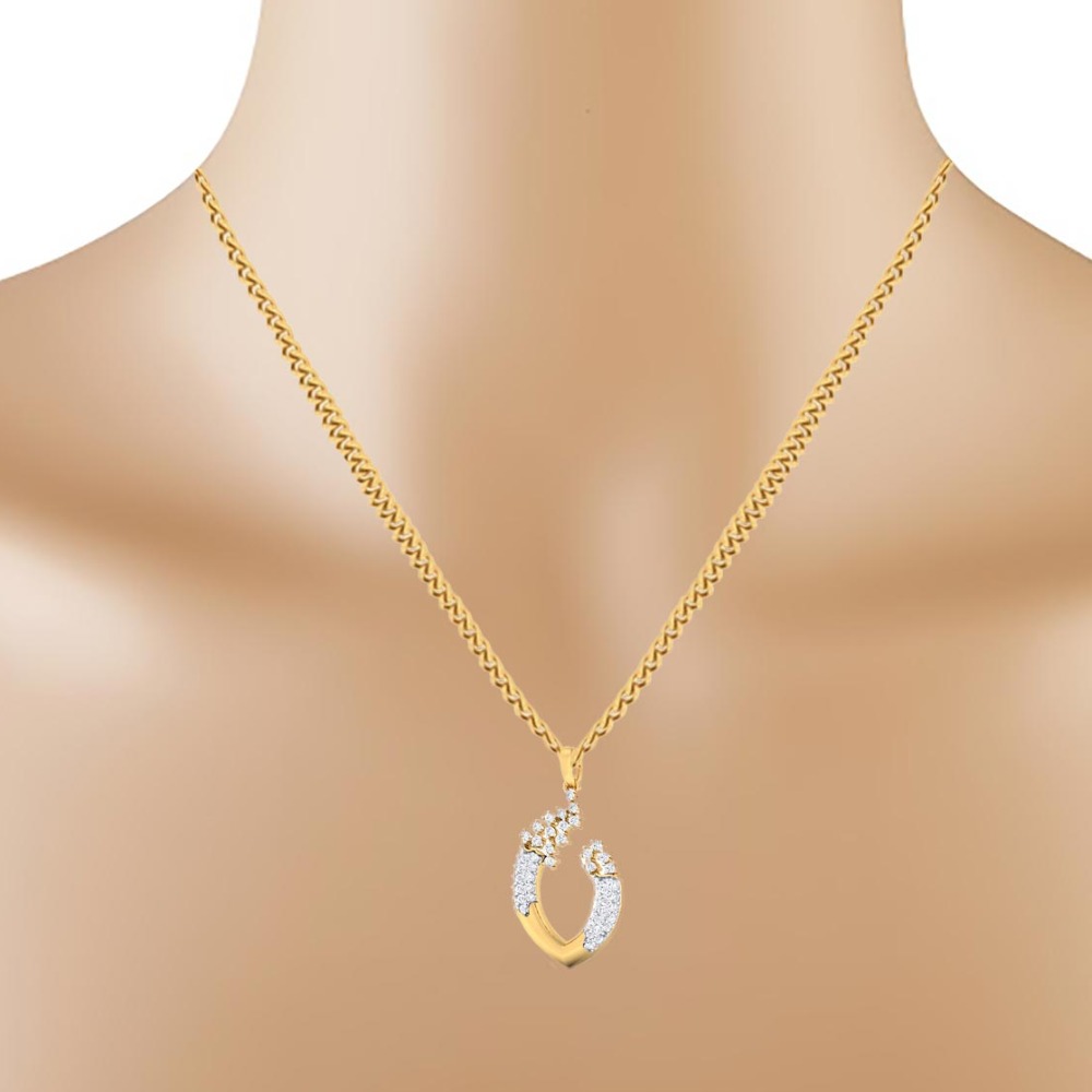 Delicate diamond pendant - Image 2