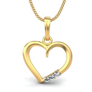delicate heart pendant