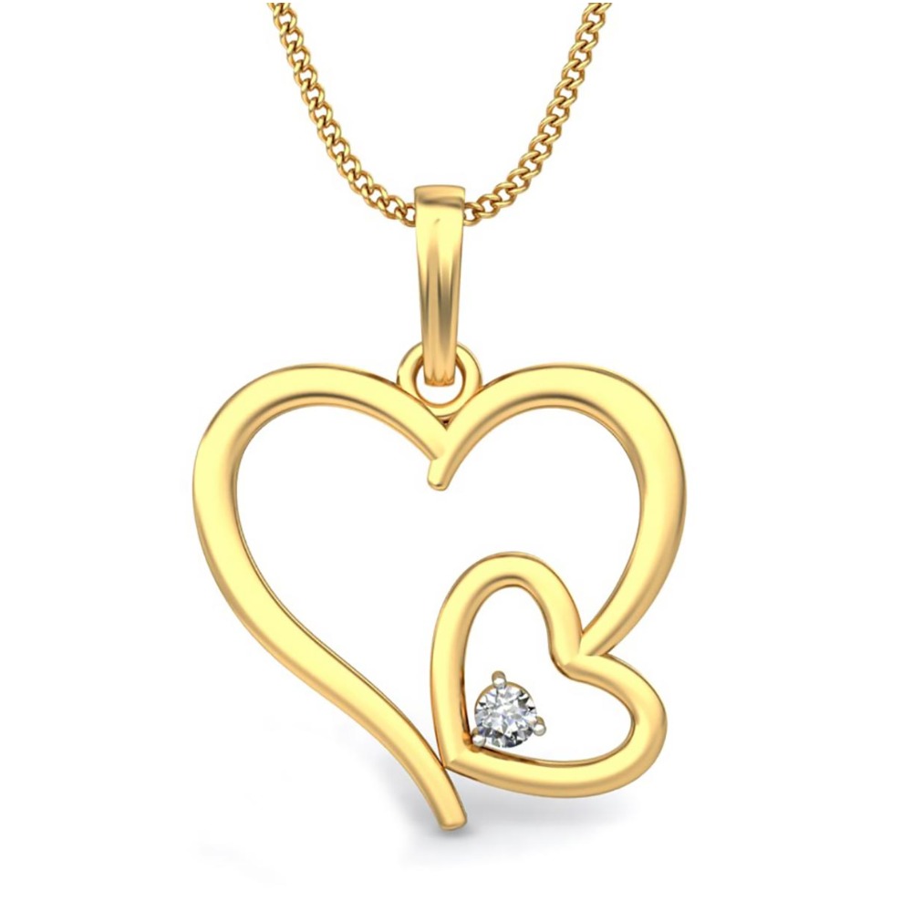 twin heart pendant