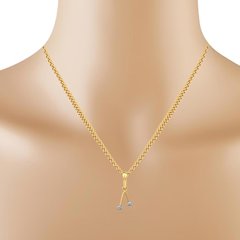 twin diamond pendant - Image 2