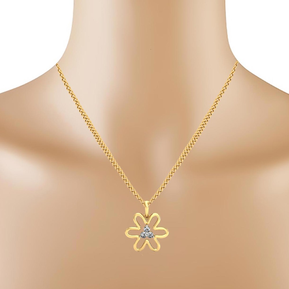 diamond trio pendant - Image 2