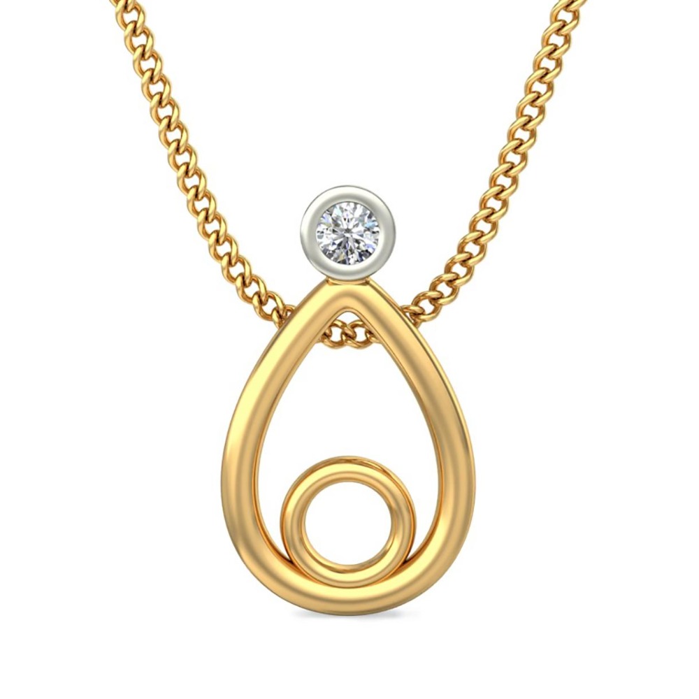 pear shaped diamond pendant