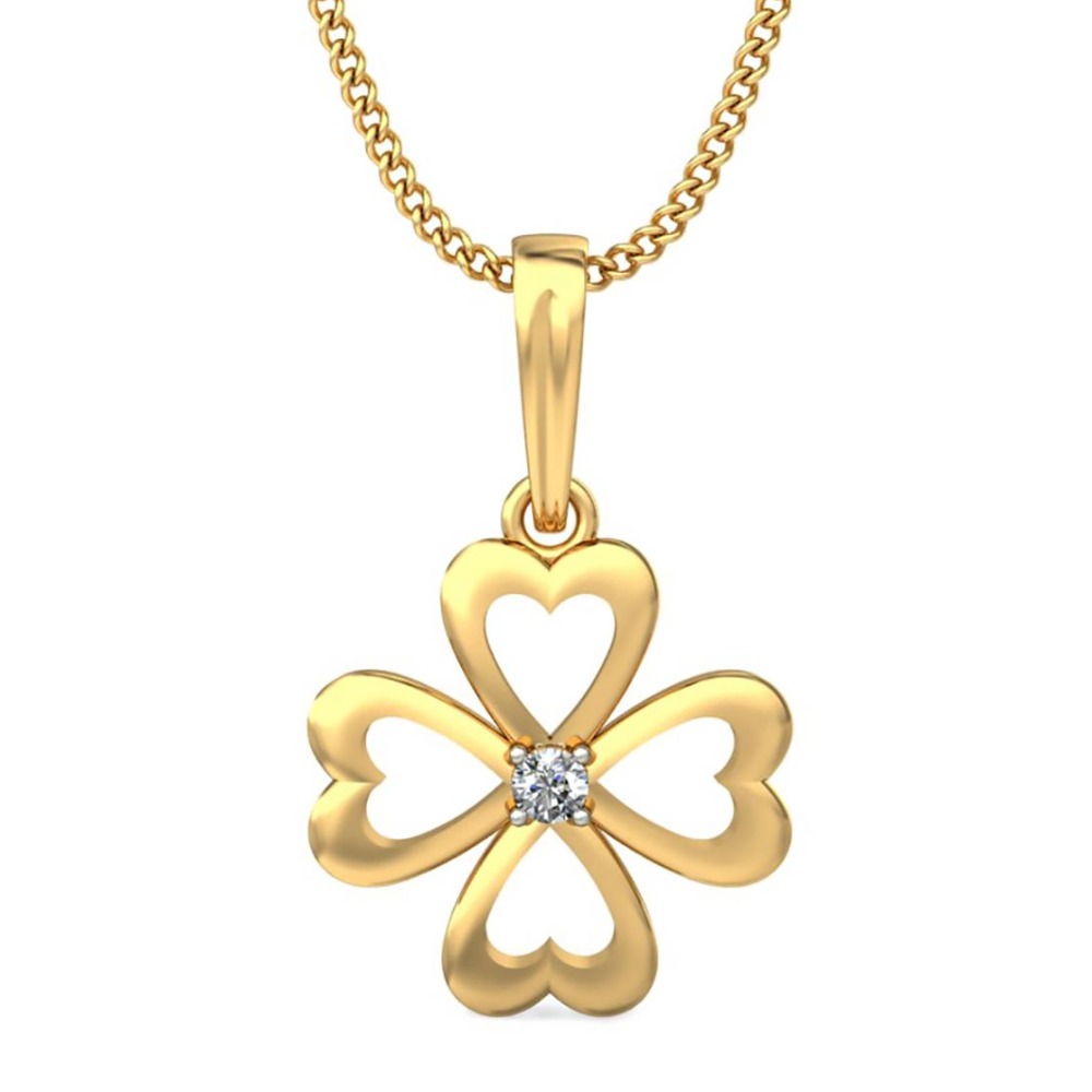 flower made with heart pendant
