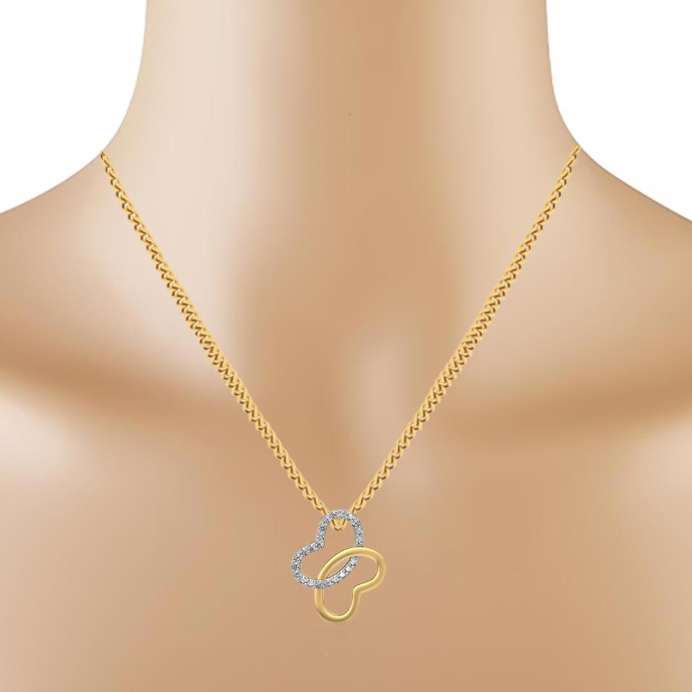 butterfly diamond pendant - Image 2