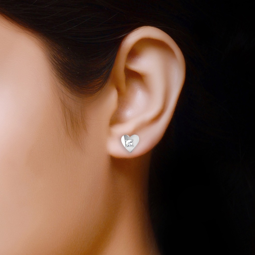 heart shape studs - Image 2