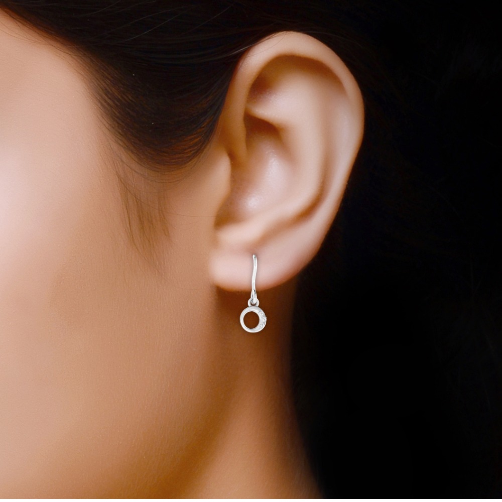 cutout round earring - Image 2