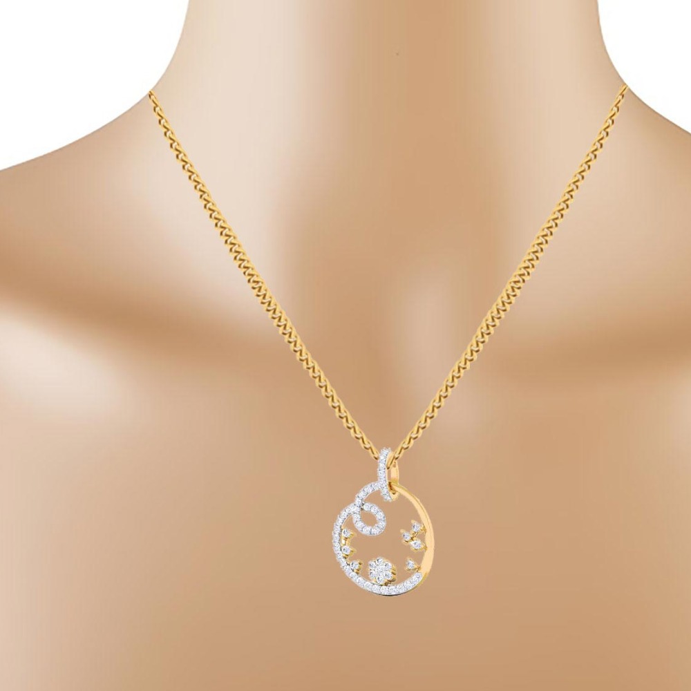 diamond pendant set - Image 2