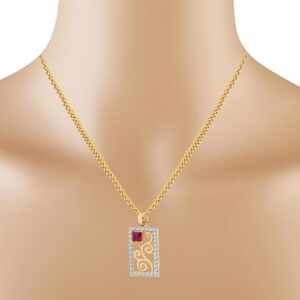 color stone Pendant Set