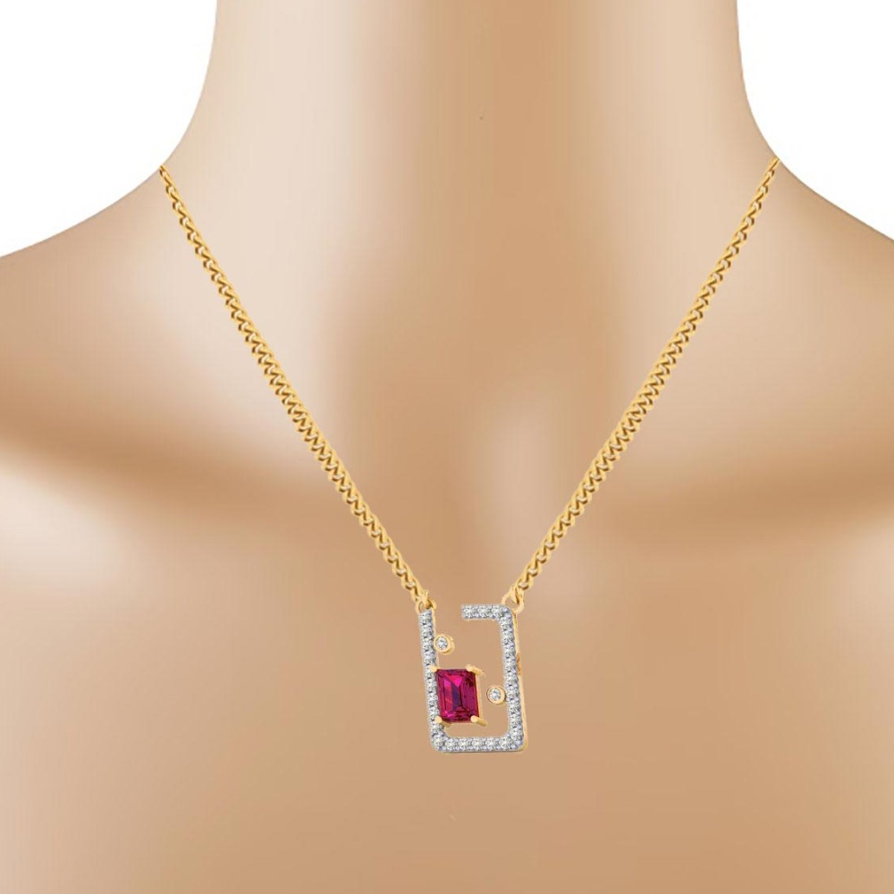 color stone Pendant Set - Image 2
