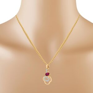 color stone Pendant Set