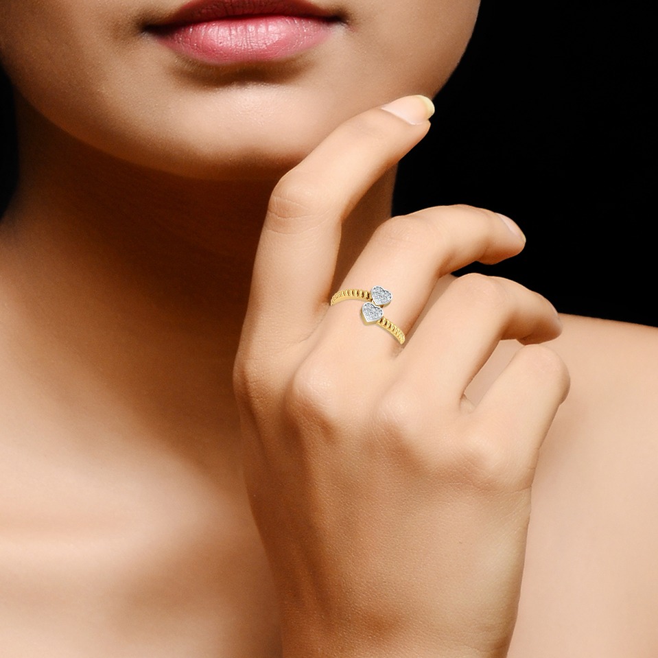14KT SPRING HEART RING - Image 2