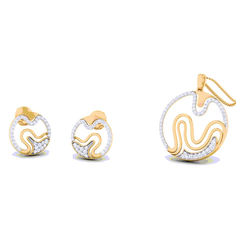 fancy curves pendant