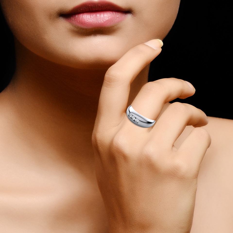 14KT ROUND RING - Image 2