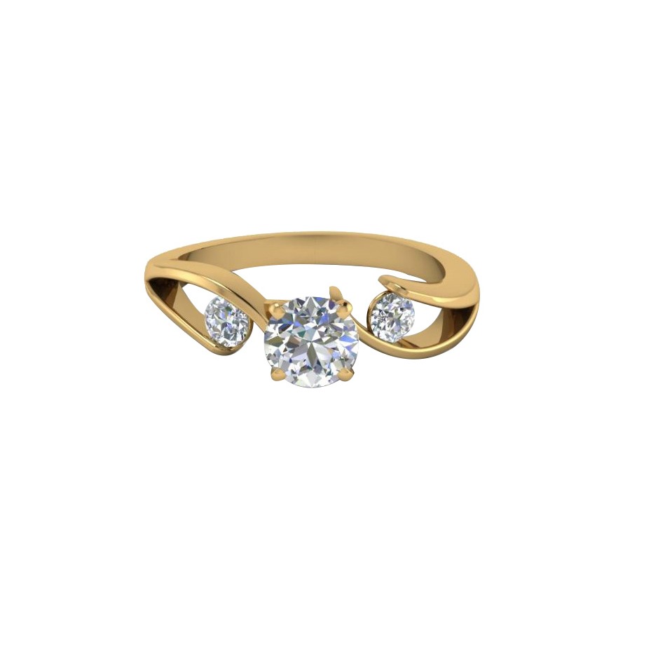 14KT 3 DIAMOND RING