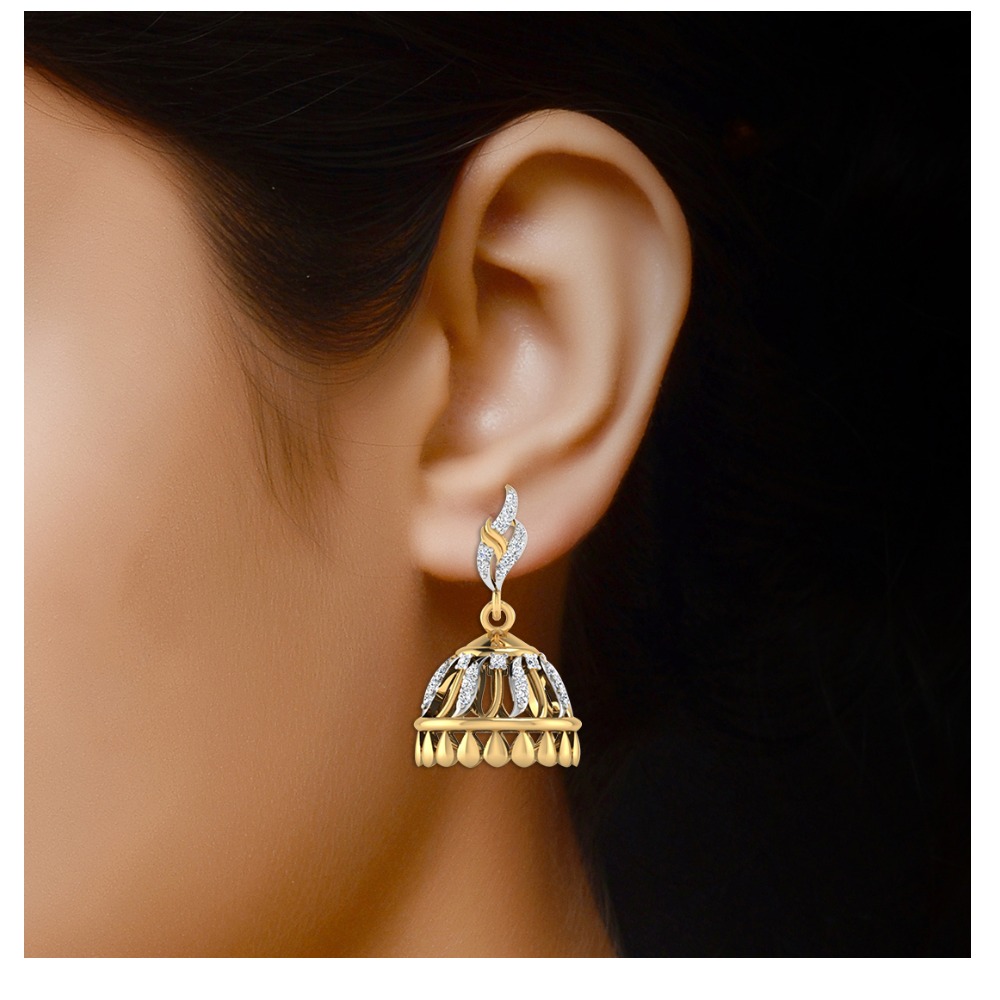 jali work jhumki - Image 2