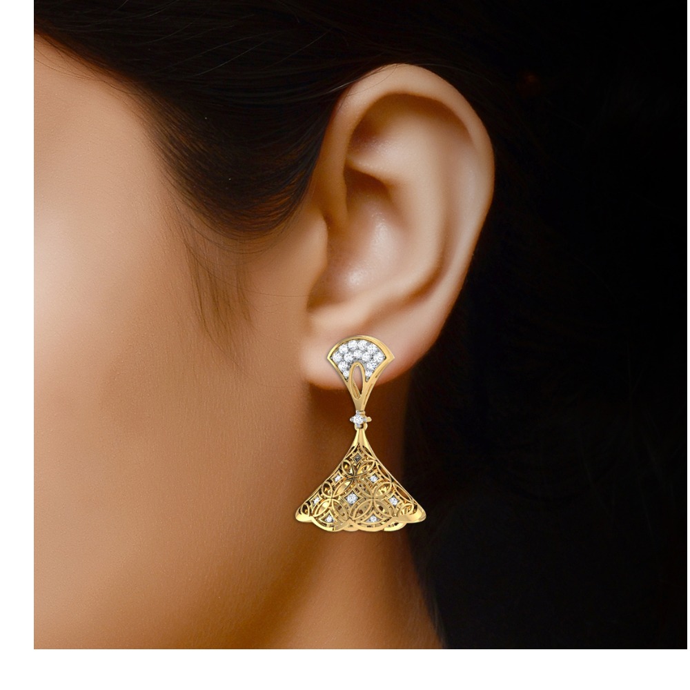 feligrey gold jhumki - Image 2