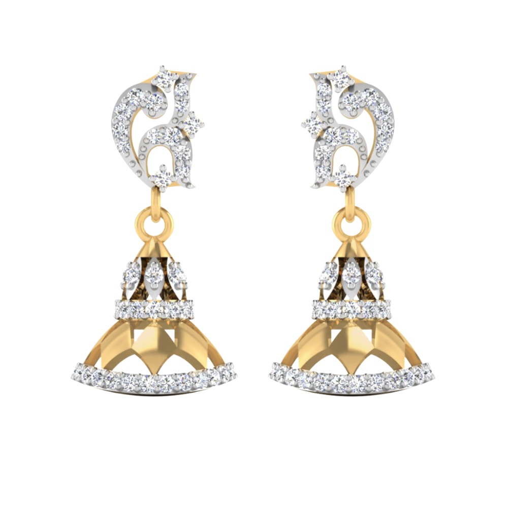 diamond  traditional jhumki