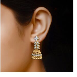 traditonal gold jhumki