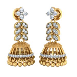 traditonal gold jhumki