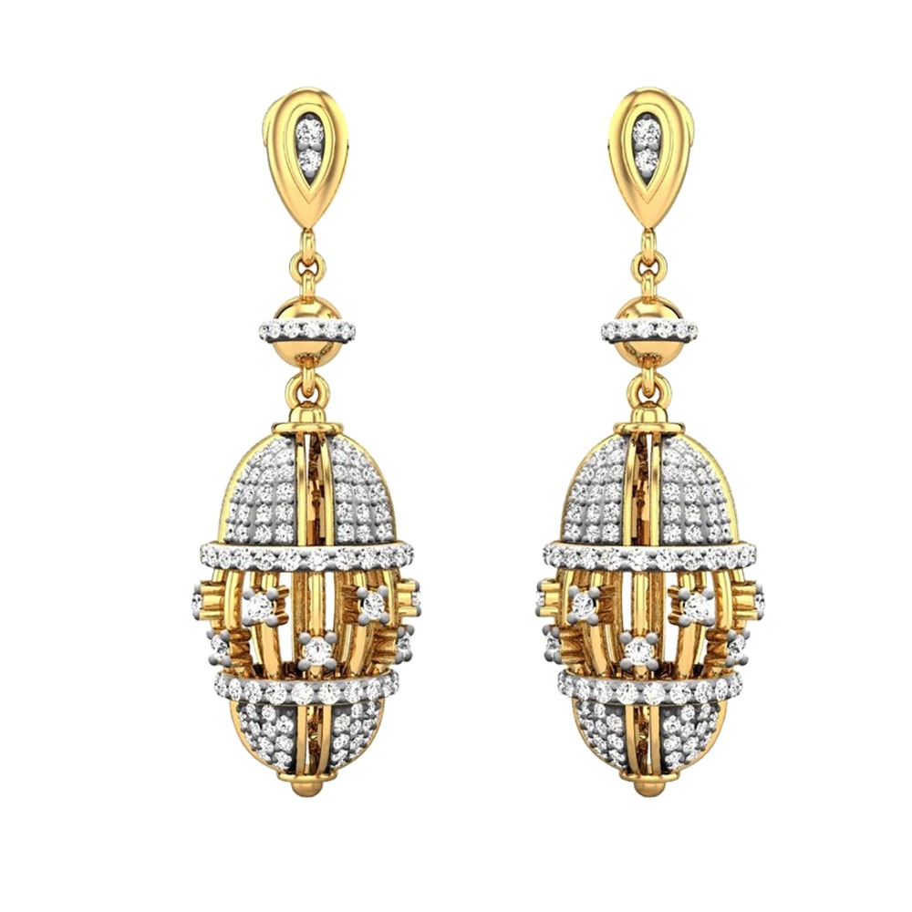 traditional gold jhumki