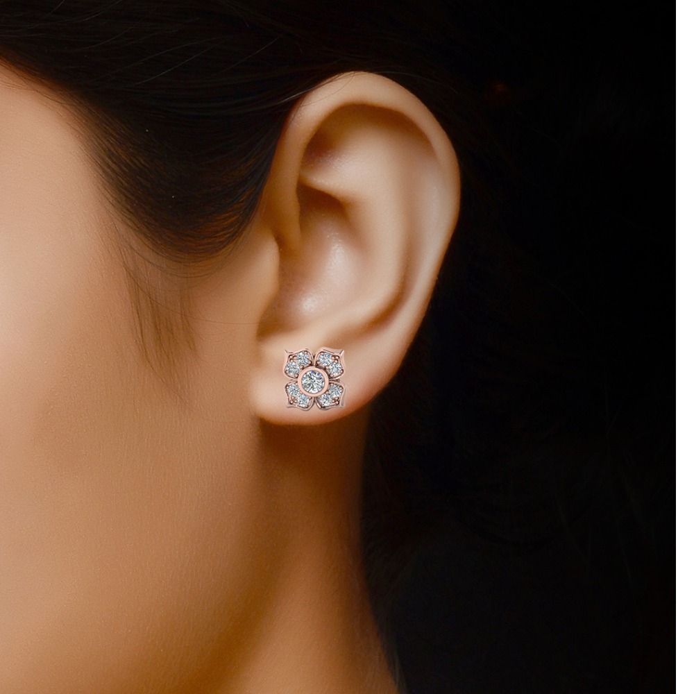 square diamonds studs - Image 2