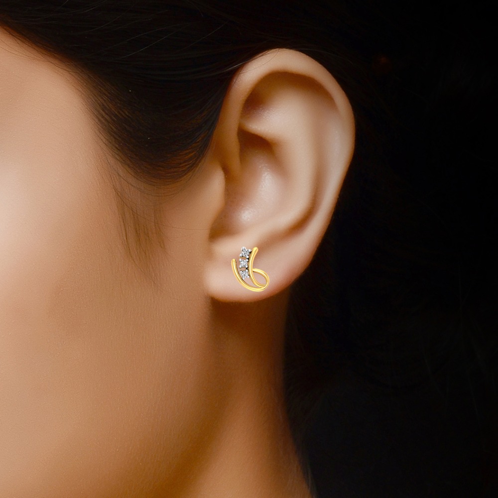 diamond ladies studs - Image 2