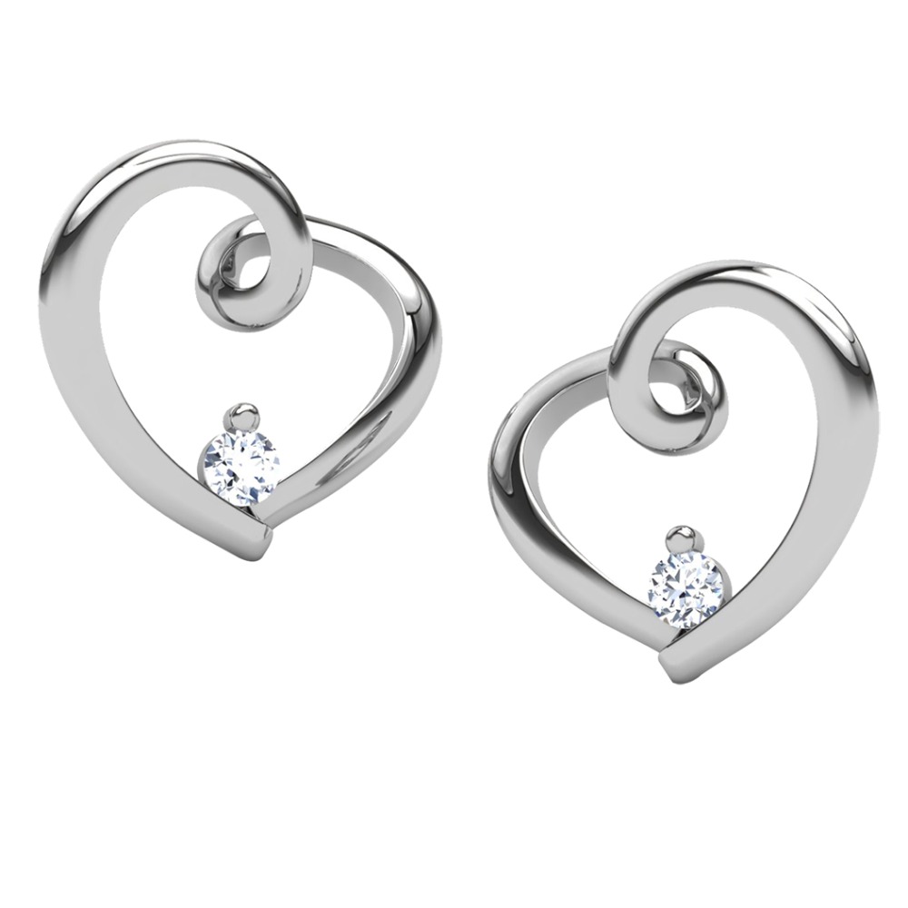 uniquie heart studs