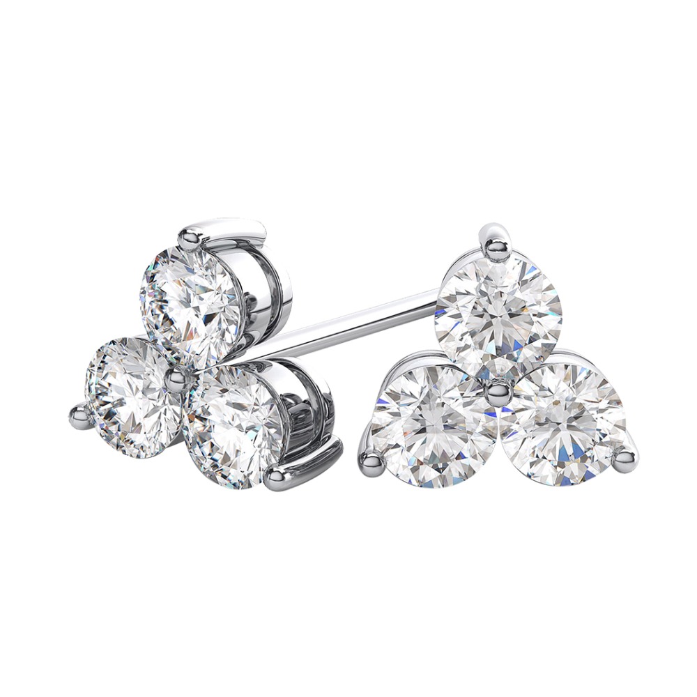 solitaire diamond studs