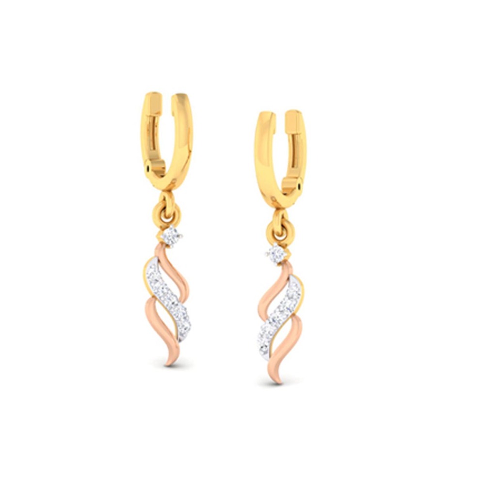 twist of yellow and rose gold bali