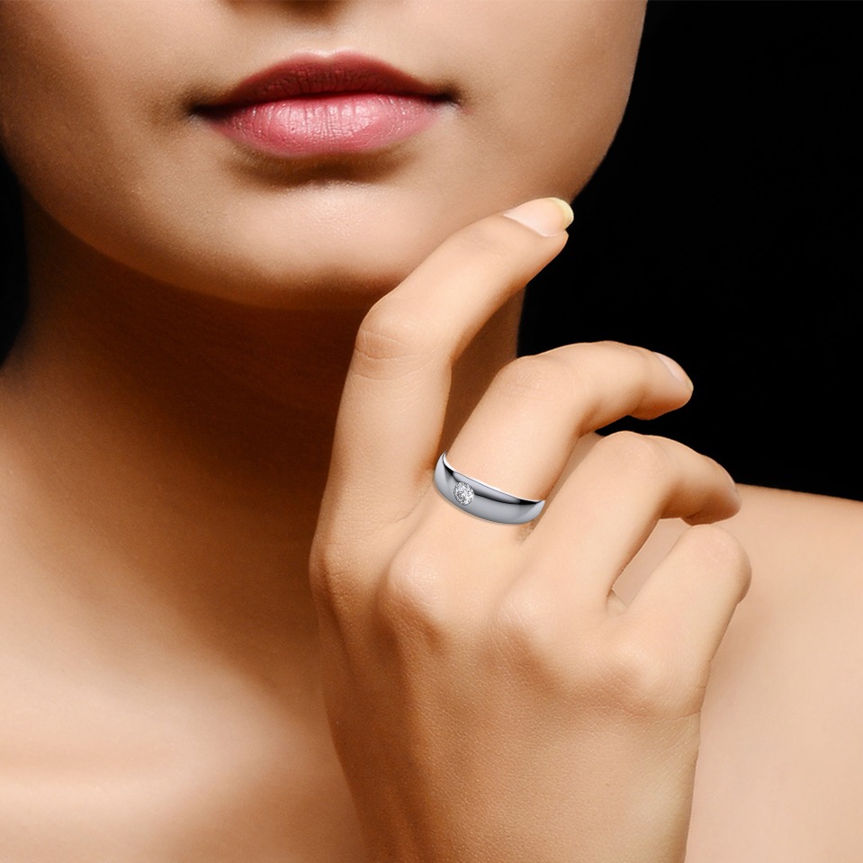 14kt single diamond ring - Image 2