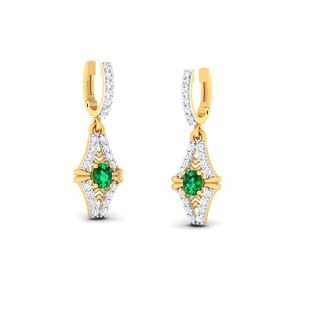 GREEN STONE EARRING