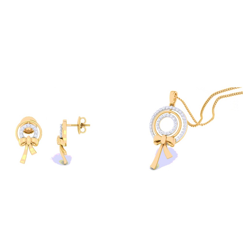 bow tie pendant set