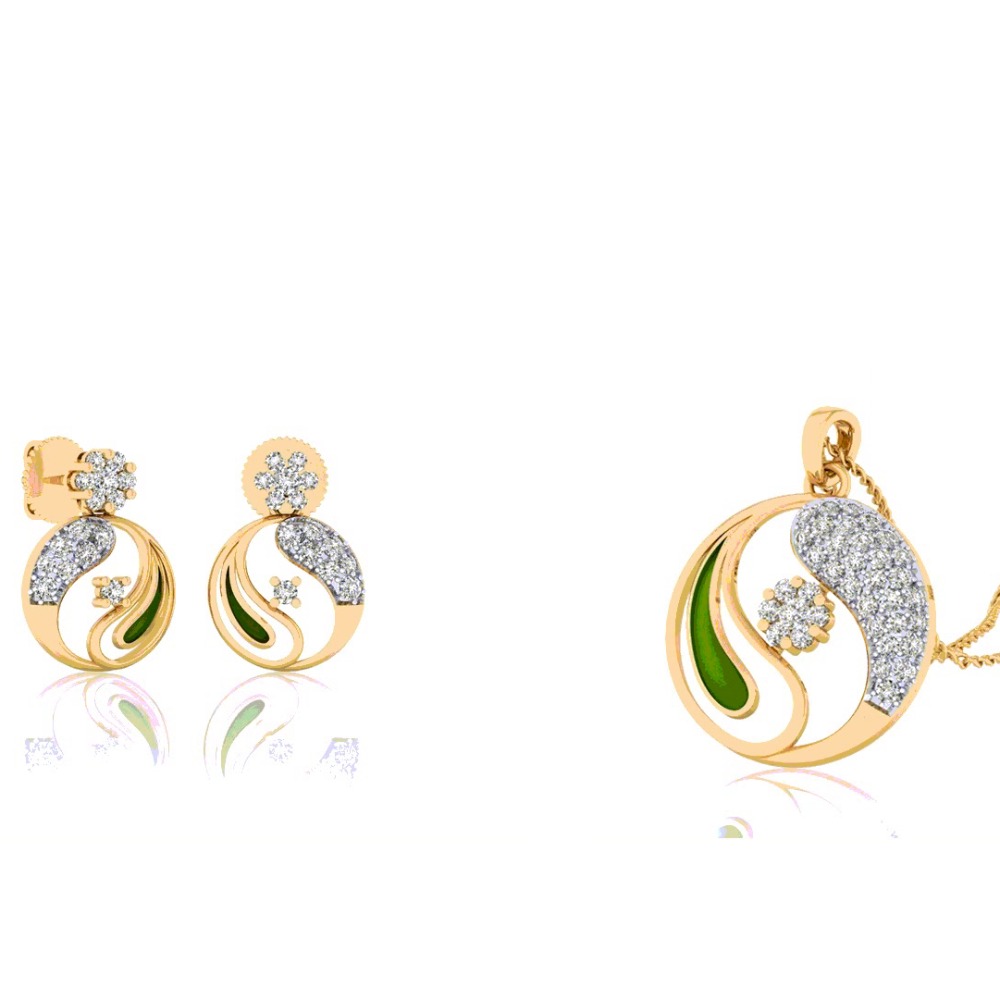 enamel pendant set