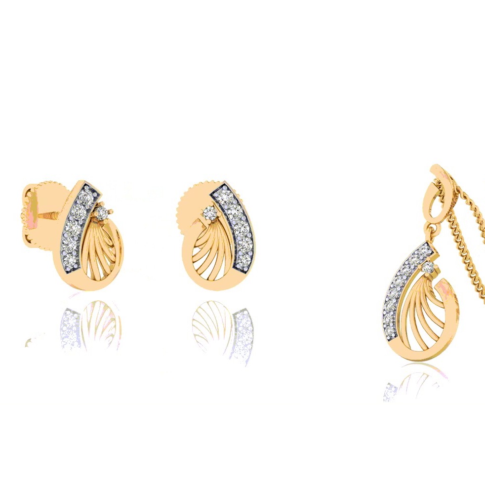 jaliwork pendant set