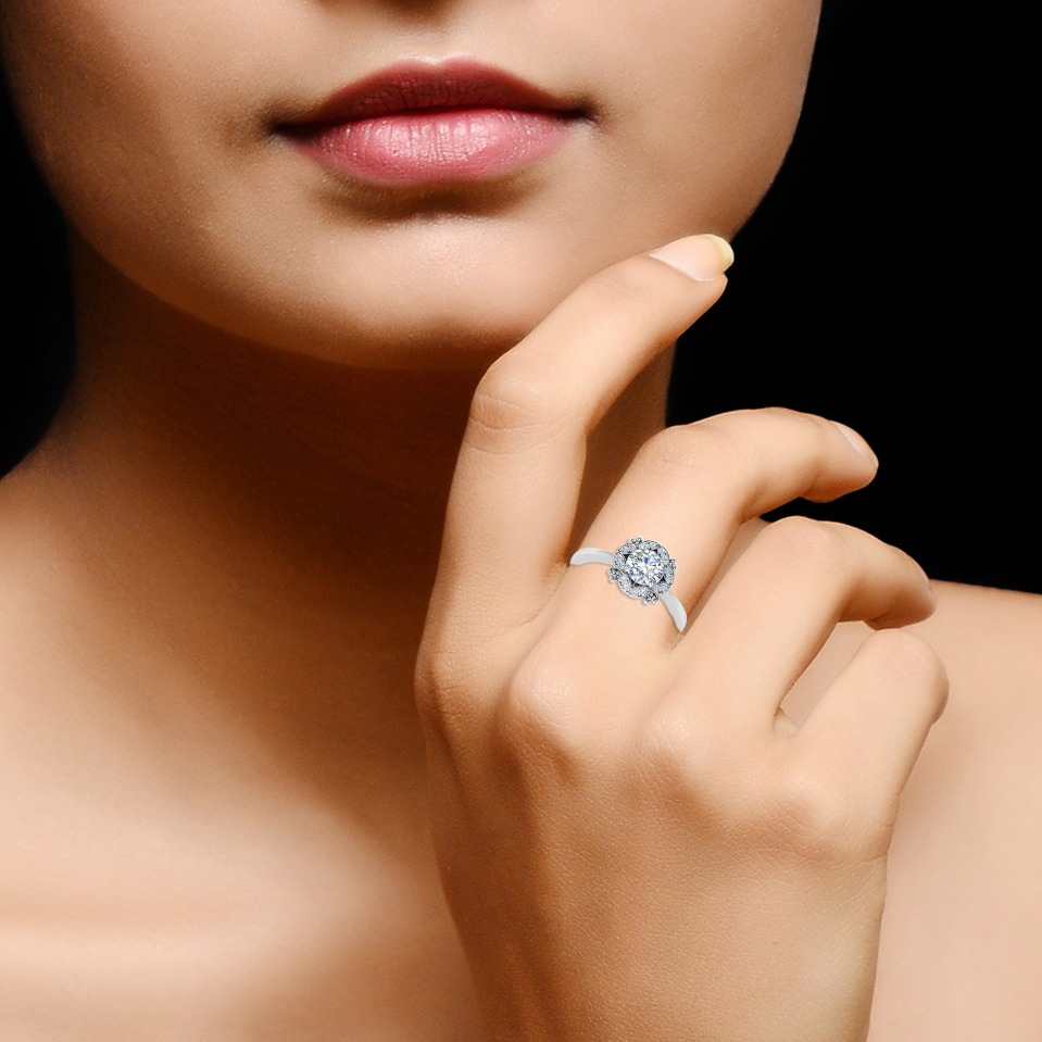 14kt silver simple ring - Image 2
