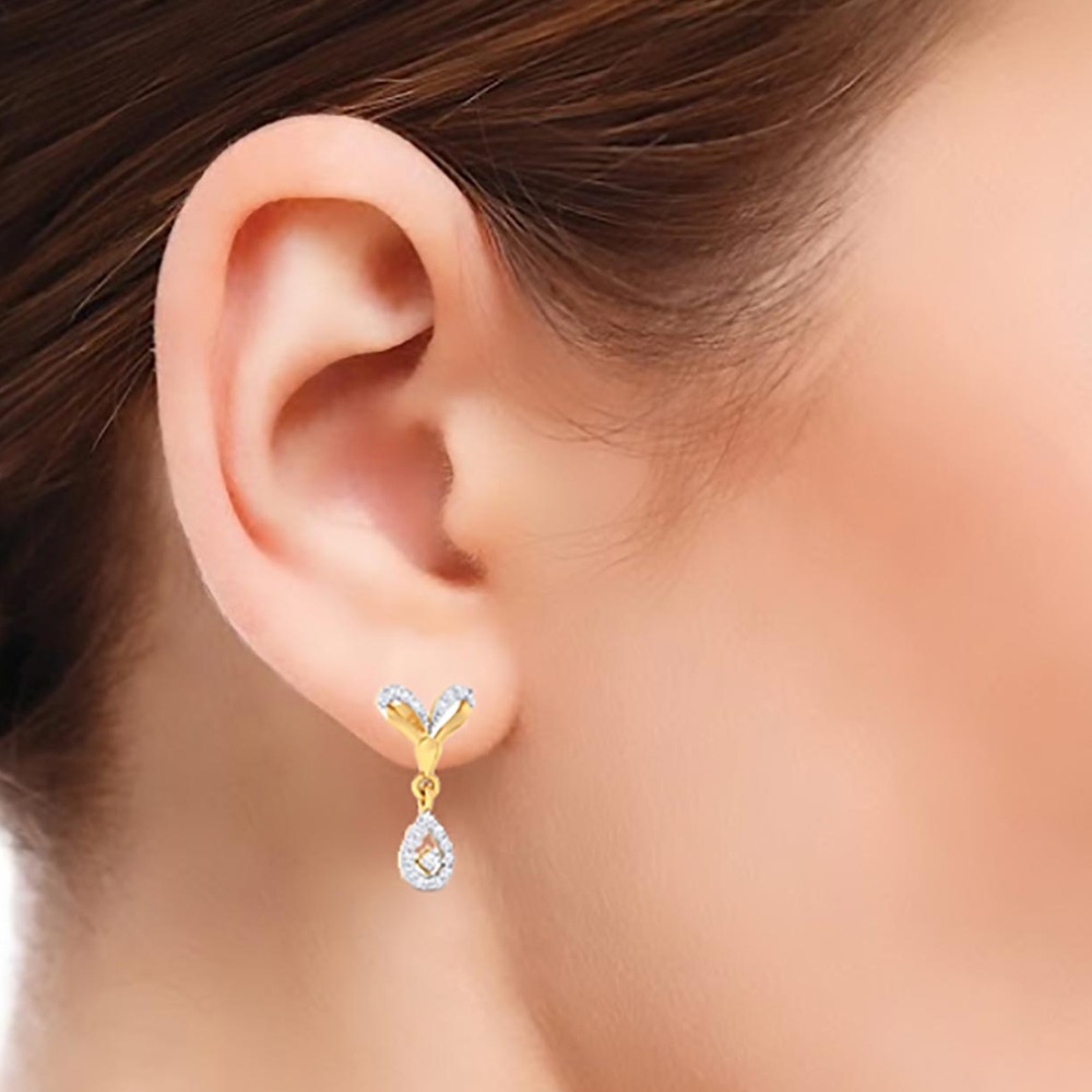 drop diamond earring - Image 2
