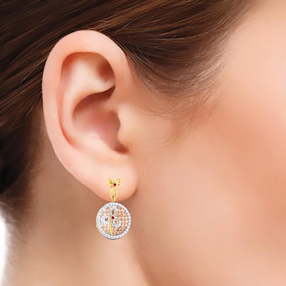 rosegold diamond earring - Image 2