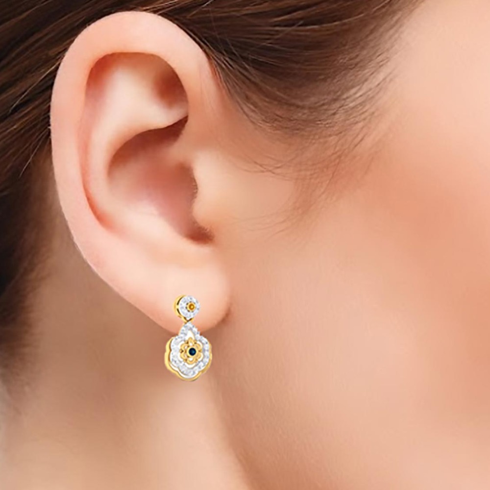 flower diamond earring - Image 2