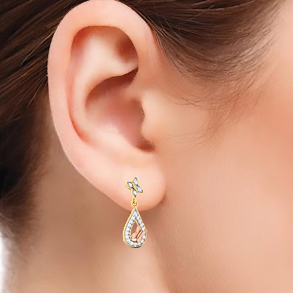 butterfly diamond earring - Image 2