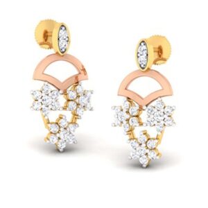2 tone loop earring