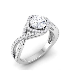 14KT SILVER DIMAOND RING