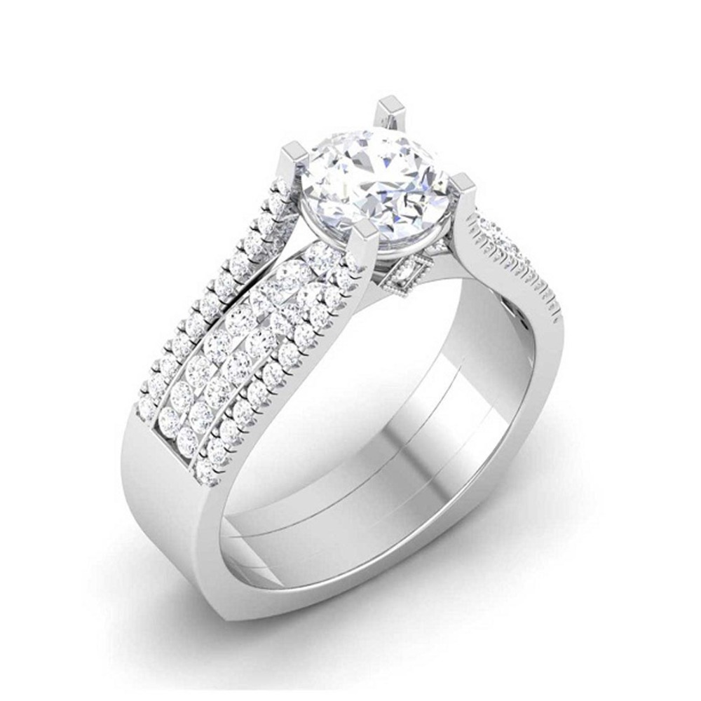 14KT SILVER SOLITIER S SHAPE RING