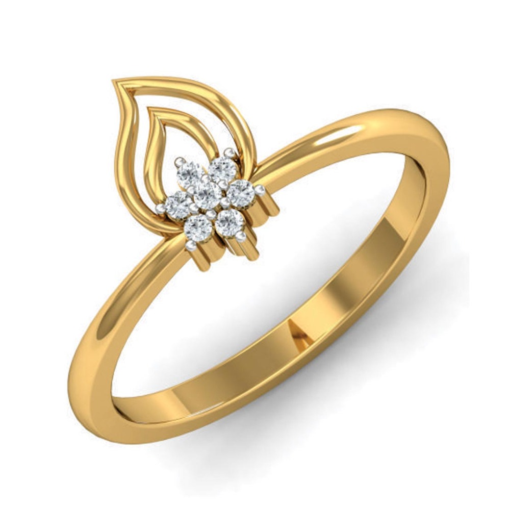 14KT LEAVES AND FLOWER DESIGN