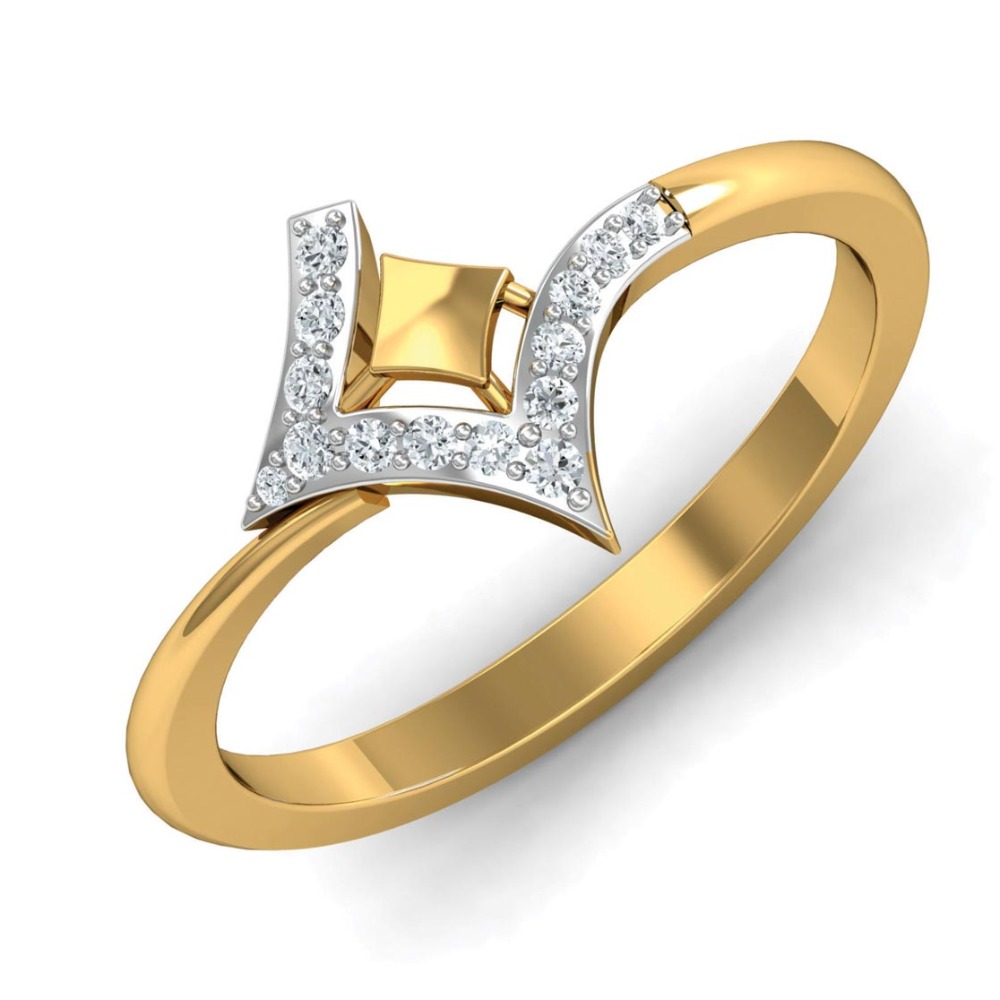 14kt diamond shapes ring