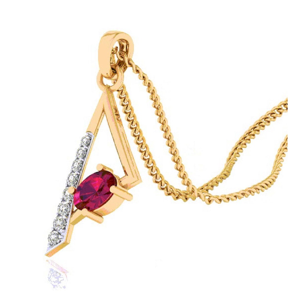 GOLD STONE PENDENT