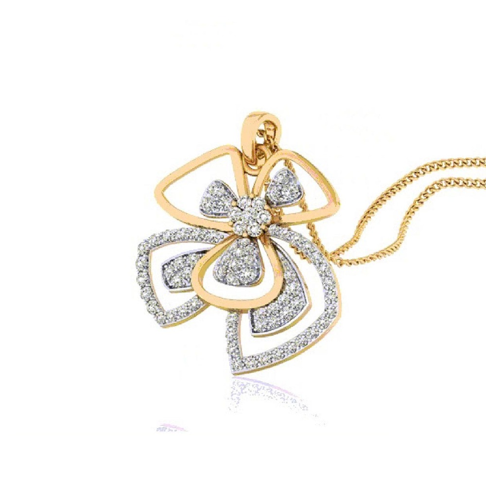 SQUARE   DIAMOND PENDENTT