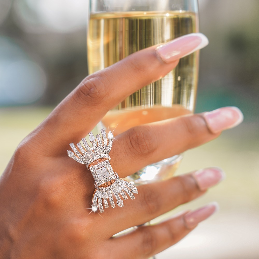 14KT BOW DESIGN HEAVY RING