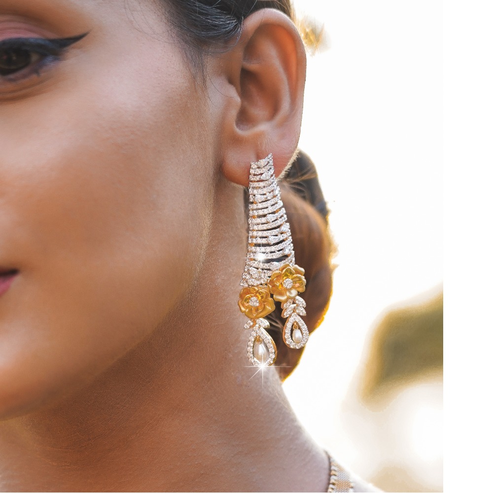 14kt designer earrings - Image 2