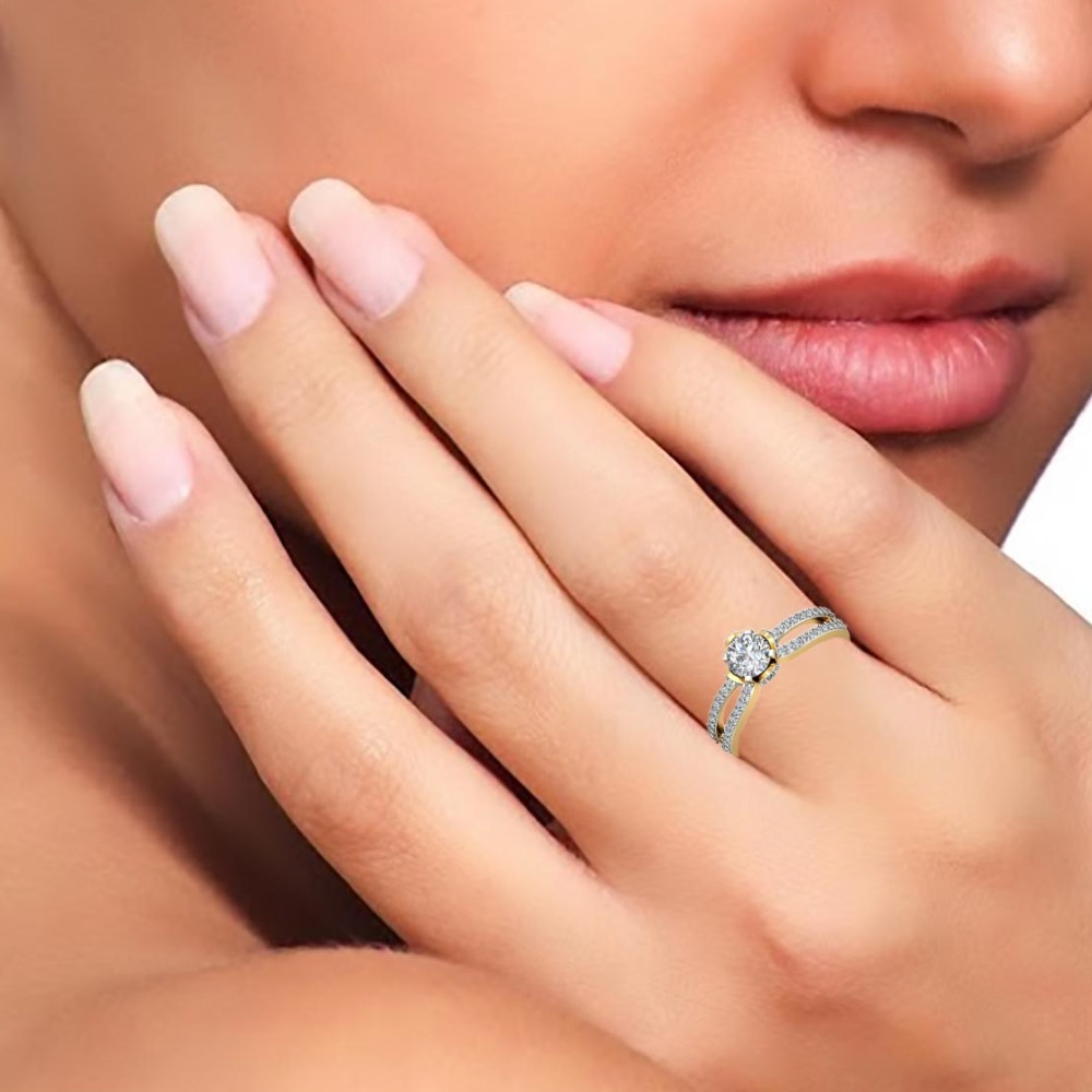 14KT SOLITAIRE RING - Image 3