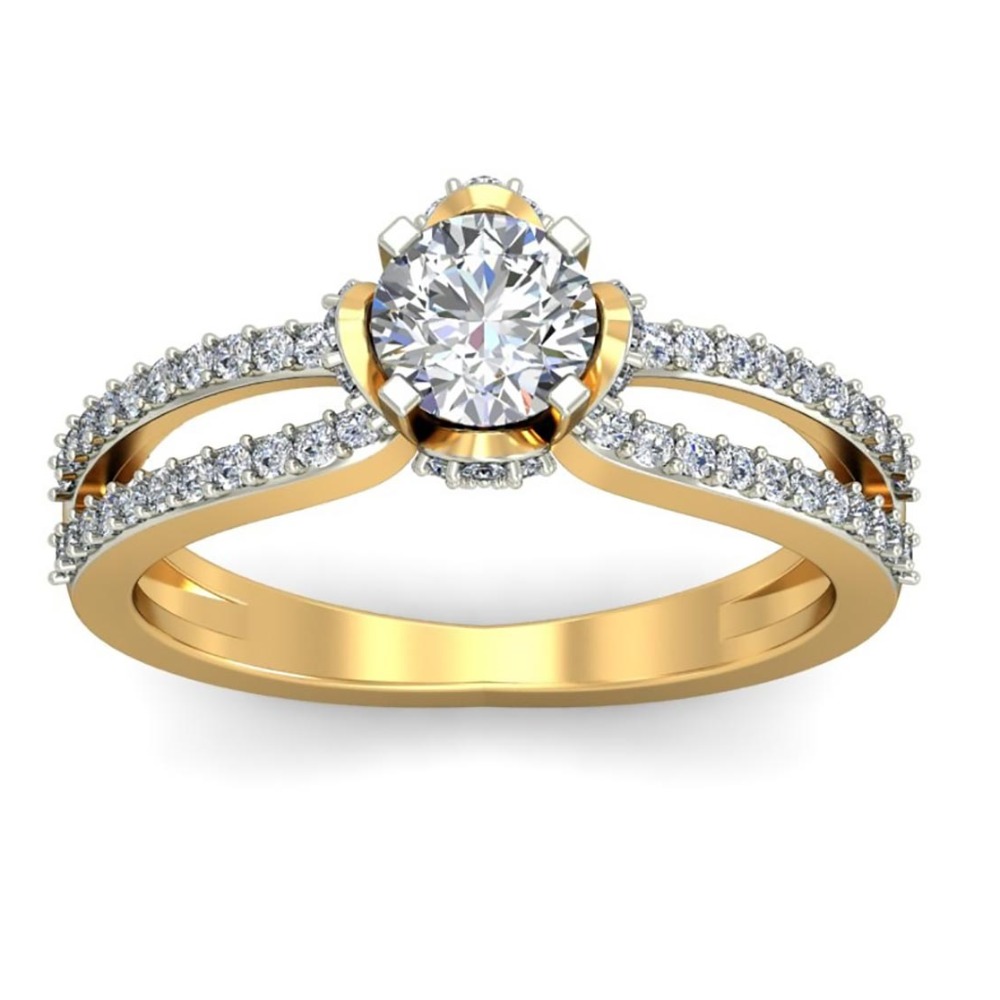 14KT SOLITAIRE RING - Image 2
